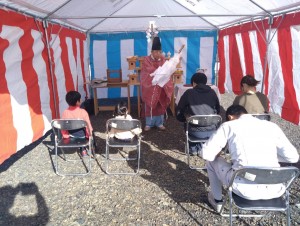 注文住宅 郡上市E様邸地鎮祭