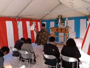 注文住宅 郡上市F様邸地鎮祭