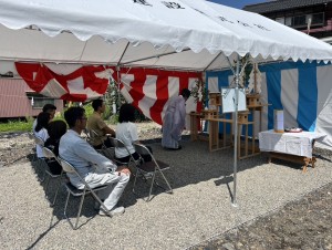 注文住宅 郡上市H様邸地鎮祭