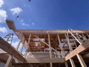 注文住宅 名古屋市M様邸建て方