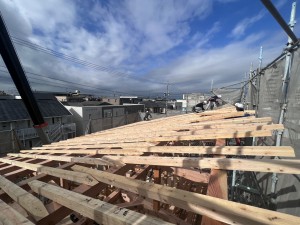 注文住宅 稲沢市K様邸建て方