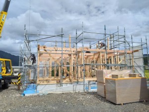 注文住宅 郡上市Y様邸建て方